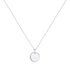 Silver Disc Pendant Necklace